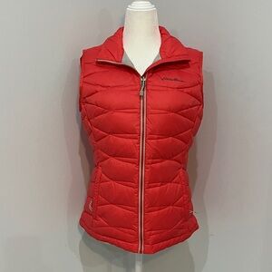Eddie Bauer Pink Zip-Up Down Vest